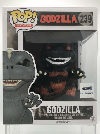 Funko Pop Movies 239 Godzilla (burning) Gts Exclusive 6” 1/3000