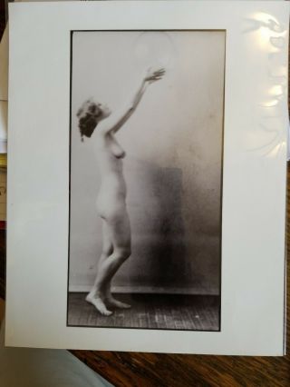 Glass Plate Negative,  Modern Neg,  Nude Study 8.  5 " X10 " Kodak Frameable Print