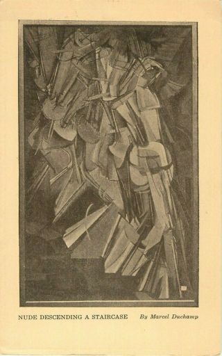 1913 International Exhibition Of Art,  York City Postcard - Marcel Duchamp