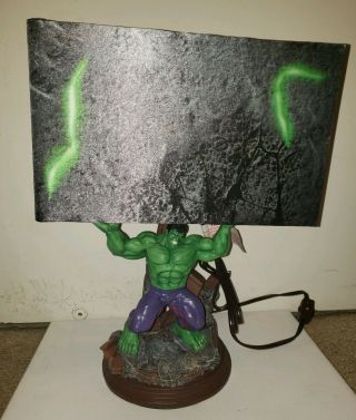 Bradford Exchange Limited Edition Hulk Smash Sculptural Accent Lamp Light