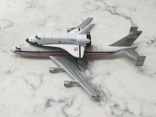 Vintage 1970s Lintoy Nasa Boeing 747 With Ertl Space Shuttle Diecast Metal
