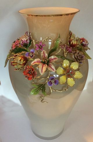 Jay Strongwater Dutch Floral Vase 2