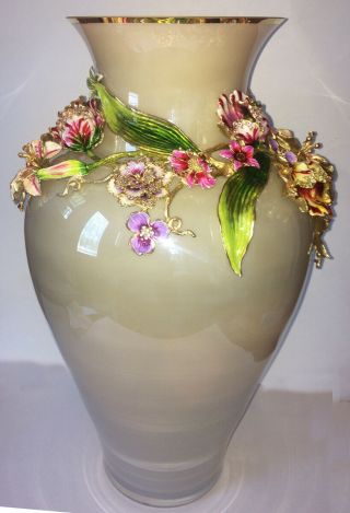 Jay Strongwater Dutch Floral Vase 7