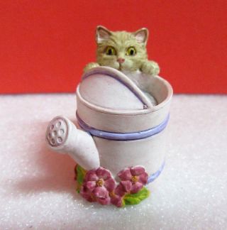 Lenox Miniature Victorian Cat Next Water Can Kitty Kitten Thimble