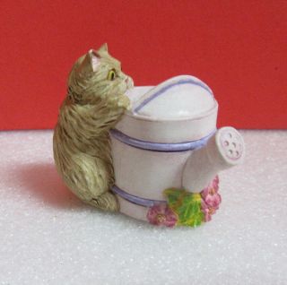 Lenox Miniature Victorian CAT NEXT WATER CAN Kitty Kitten Thimble 2