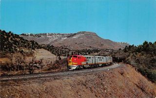 Santa Fe Streamliner Train At Raton Pass Colorado Mexico Fred Harvey