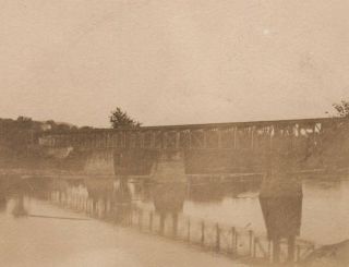 1907 Railroad Bridge Rppc Near Keene Nh ? Keene & So Vernon Rpo Cancelation