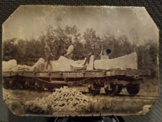 Sixth Plate Tintype Of Old Colony Railroad.  Covering Mass.  & Rhode Island.