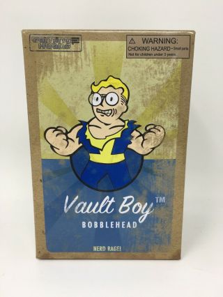 Fallout 4 Vault Boy Bobblehead Nerd Rage Vault 111 Series 4 Nib Gaming Heads