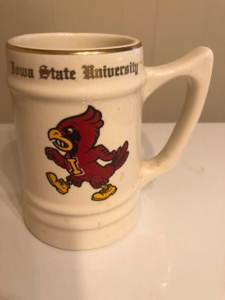 Iowa State University Beer Stein Mug W C Bunting Co Ohio Rare Vintage