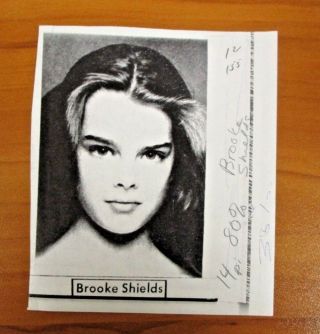 Vintage Ap Wire Press Photo Actress Brooke Shields,  Blue Lagoon,  Pretty Baby 23