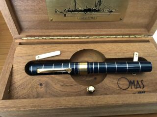 Omas Guglielmo Marconi “cento Anni Di Radio” Navy Fountain Pen Limited Edition