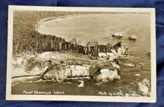 1950s Vintage Rppc Postcard Taholah,  Washington Point Grenville Quinault Reserve