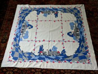 A Lovely Vintage Tablecloth By Startex