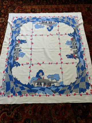 A Lovely Vintage Tablecloth By Startex 8