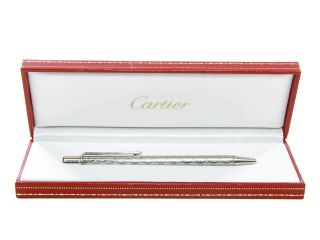 Authentic Cartier C De Cartier Palladium Finish Ballpoint Pen