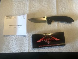 Emerson Knives CQC - 8 SFS Knife,  Satin 154CM Combo Edge Blade 4