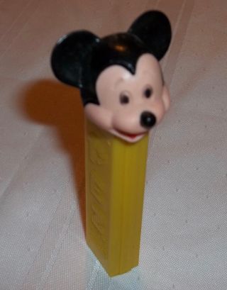 Vintage Rare Pez Candy Dispenser Walt Disney Mickey Mouse - No Feet