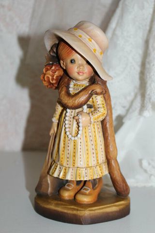 Anri Sarah Kay " Dolled Up " 6 " Hand Carved Rare Lim.  Only 2000