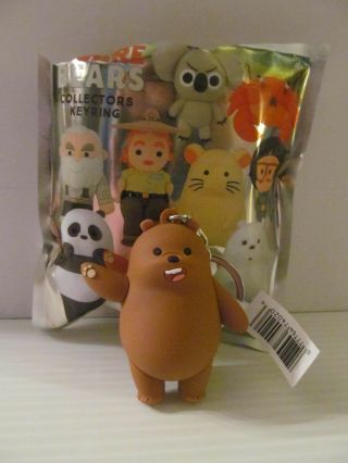 We Bare Bears - 3d Figural Keychain By Monogram - Grizzly Bear (grizz)
