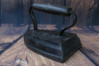Antique Cast Iron Sad Pressing Iron 7 In Good Vintage Too Shiny