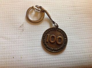 1969 Key Chain Western Electric 100 Year Anniversary Vintage