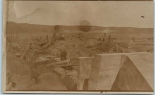 1910s Montana Rppc Real Photo Postcard " Fox Creek Crossing - Lower Yellowstone "
