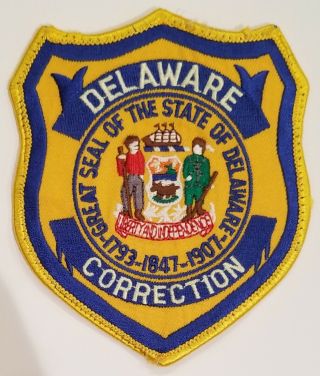 Delaware State Corrections Embroidered Color Shoulder Patch