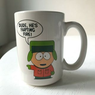 Collectible South Park Kyle Eric 15 Oz Large Coffee Mug 1997 Comedy Central Exc