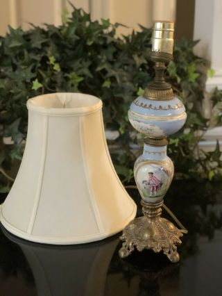 Antique Porcelin Hand Painted Lamp