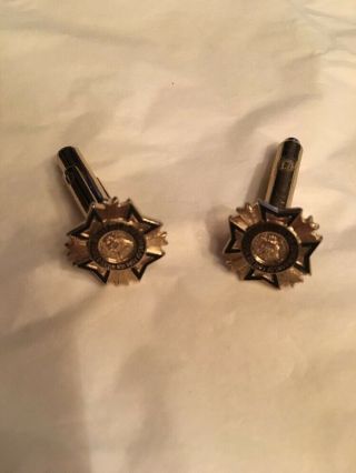 Vintage United States Veterans Of Foreign Wars Cuff Links