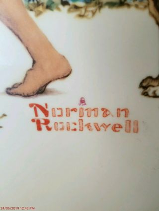 Norman Rockwell plate Fall 
