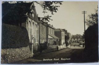 Real Photo Postcard Dereham Road Reepham