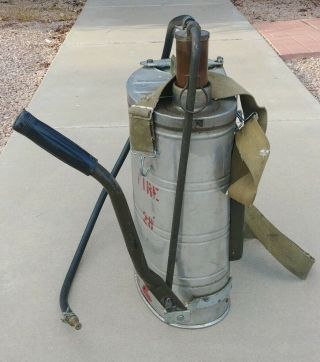 Vintage Antique Rare 5 Gallon Parco Products Co Backpack Fire Extinguisher 150 - S 2