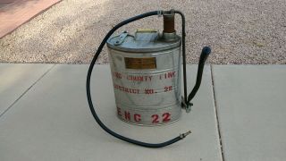 Vintage Antique Rare 5 Gallon Parco Products Co Backpack Fire Extinguisher 150 - S 6