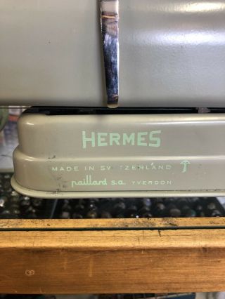 1962 HERMES 3000 Typewriter with Case 4
