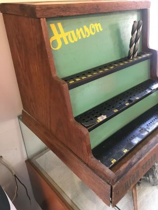 Old Antique Wooden Hanson Drill Bit Index 4