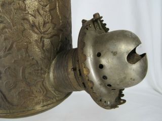 THE ANGLE LAMP CO.  N.  Y.  - DOUBLE BURNER HANGING KEROSENE OIL LAMP antique 8