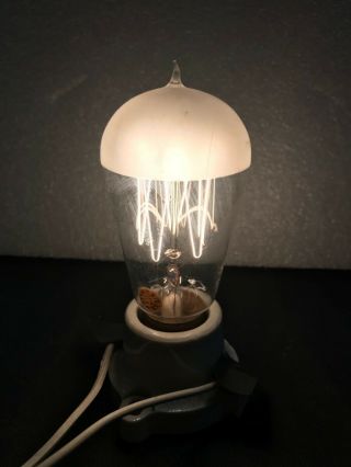 Vintage Electric Edison Mazda Label Tipped Bulb Lamp Frosted Top