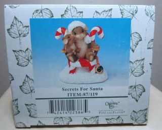 Charming Tails Secrets For Santa Fitz And Floyd 87/119 Mouse Christmas