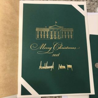 2018 Trump White House Christmas Xmas Card President Large Gift Print