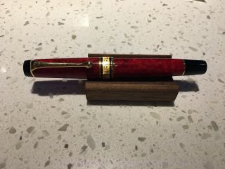 Aurora Optima Fountain Pen - 365 Limited Edition Coral Red - Medium Point