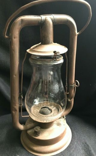 Vintage Berger Lift Kerosene Tubular Lantern