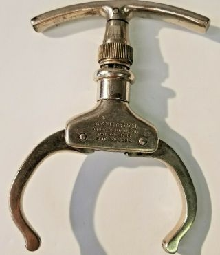 Authentic Vintage Argus The Iron Claw,  Handcuff Restraint Device Come Along,  Excl