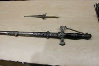 Ames Mfg Co Knights Templar Sword And Letter Opener