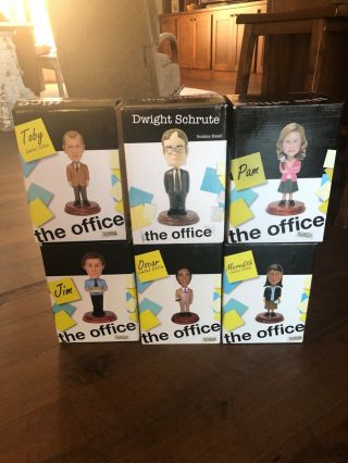 The Office Bobbleheads (6 Total)