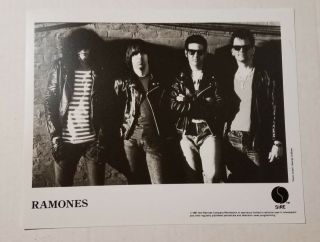 The Ramones - Vintage Record Label Photo - 1987 Sire Records