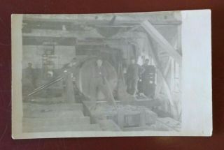 Rppc Ca1912 Mccloud River Lumber Co Siskiyou Co Ca Interior Of Mill
