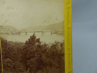Scarce Antique Stereoview Photo Shenandoah Valley Va Harper ' s Ferry from Loudon 2