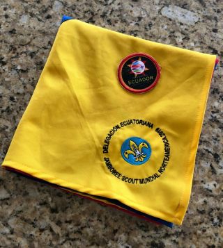 World Scout Jamboree 2019 Official Contingent Neckerchief And Patch: Ecuador